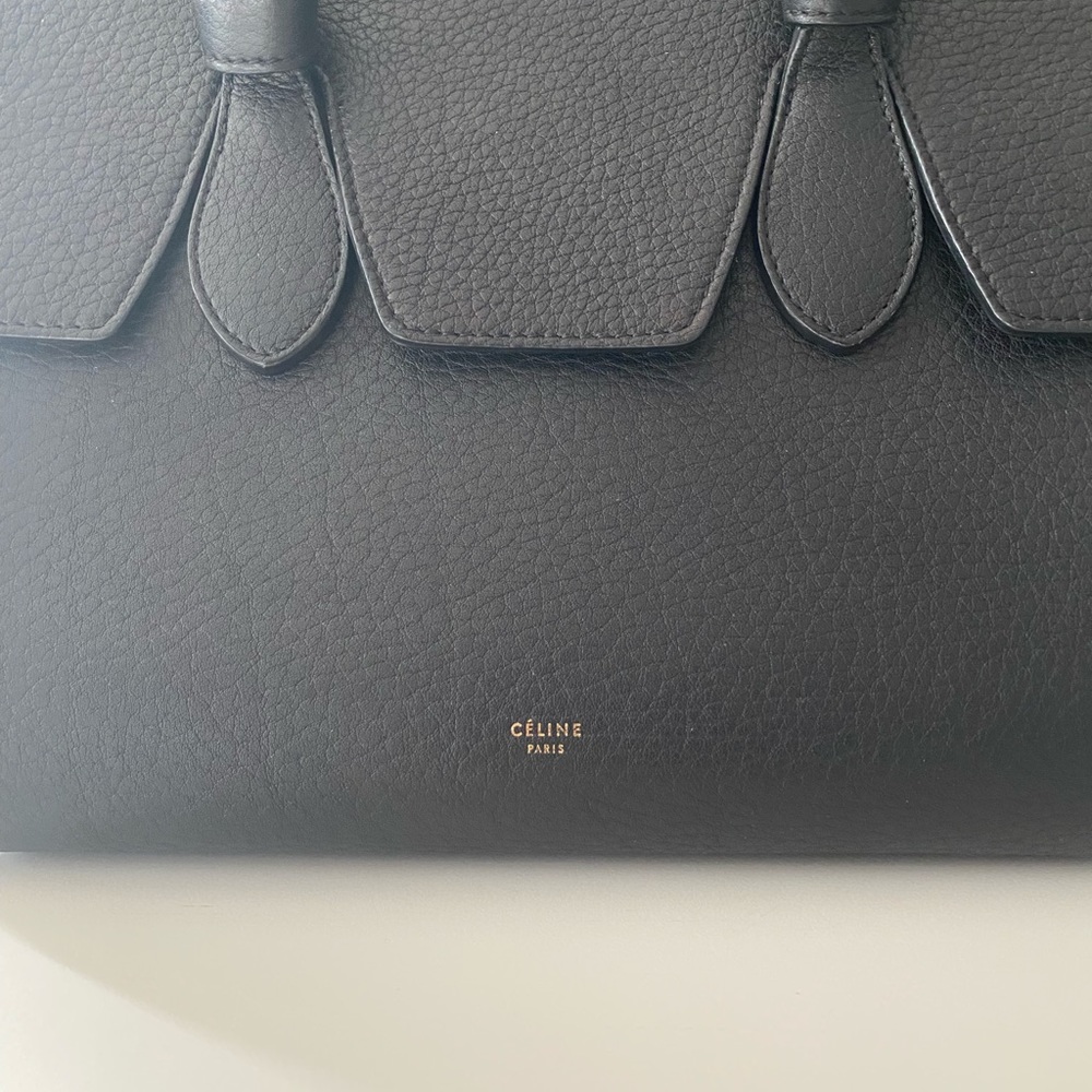 Black Céline Tie Knot tote - Picture 3 of 7